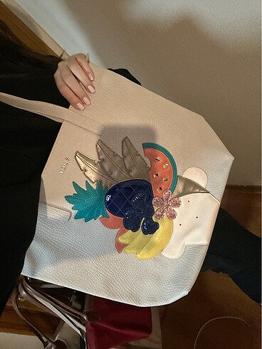 Beden ten rengi Renk Tous marka tote bag