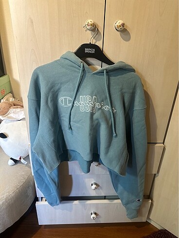 Champion kapişonlu crop hoodie