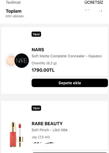Nars NARS SOFT MATTE KAPATICI