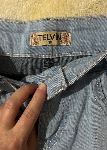38 Beden mavi Renk Denim Kadın Etek