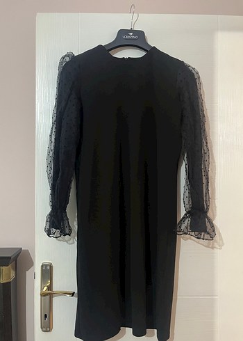 40 Beden Uzun Siyah Gotik Kadın Elbise