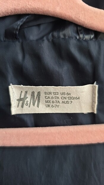 H&M 6-7 yaş kız çocuk unicorn kapşonlu mont - Görsel 5