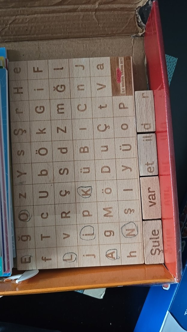 ADEDA İlk Okuma Yazma Seti Ahşap Materyalli - Görsel 3