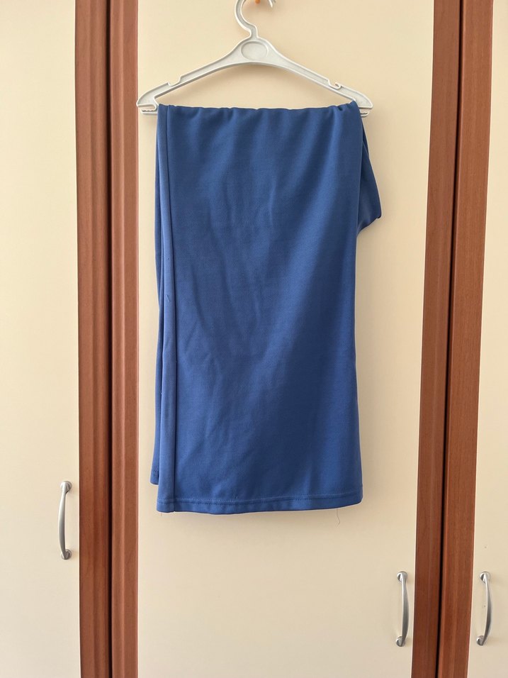 Kadın Mavi Yarım Fermuarlı Sweatshirt - Görsel 4