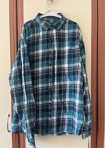 DeFacto Erkek Mavi Kareli Gömlek - Görsel 2