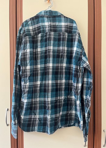 DeFacto Erkek Mavi Kareli Gömlek - Görsel 3