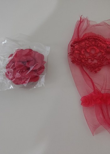 Aynalı kadife kına sepeti takımı - Görsel 5