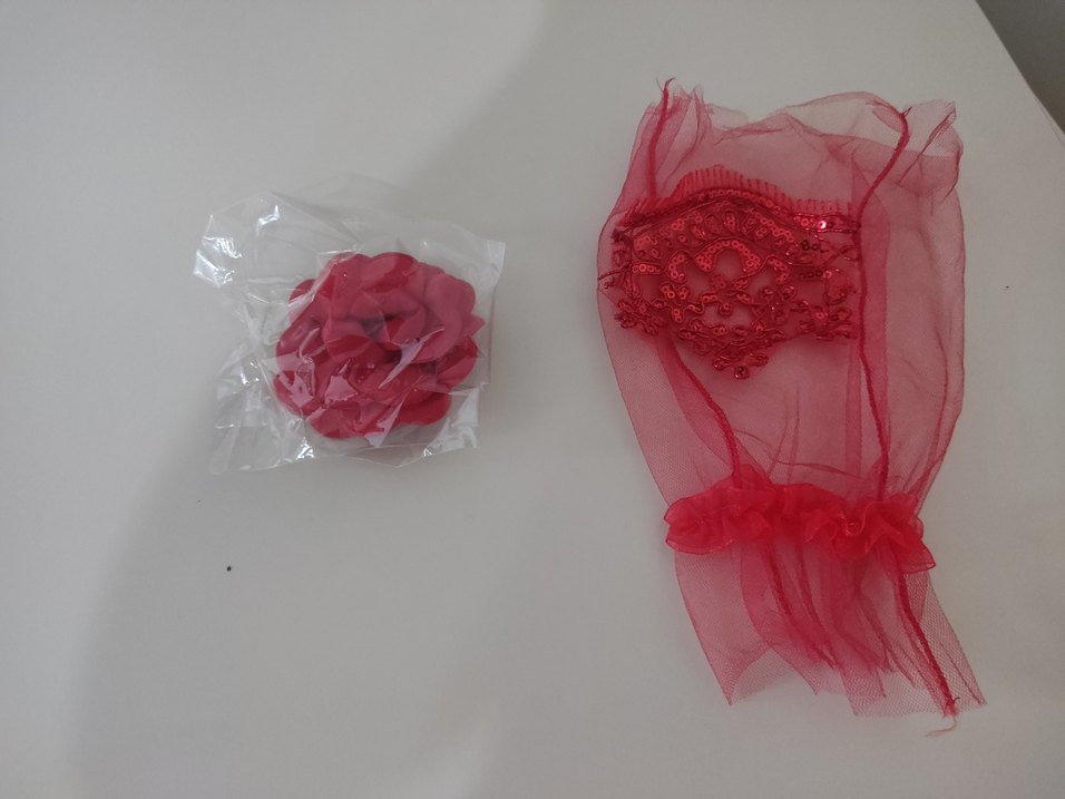 Aynalı kadife kına sepeti takımı - Görsel 5