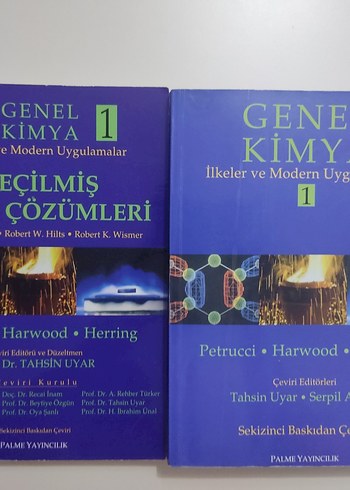 ÜRÜN SATILMIŞTIR Genel Kimya 1 ve Seçilmiş Çözümleri Kitap Seti