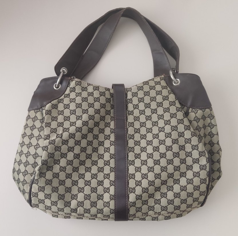 Klasik Elegan Kahverengi Baskılı Deri Kadın Çanta - Görsel 3