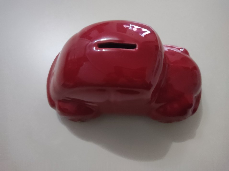 Kırmızı Renkli Oyuncak Araba Kumbara - Görsel 3