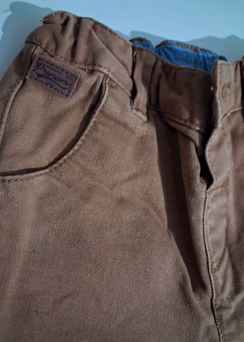 Erkek Çocuk Kahverengi Süet Pantolon - Görsel 2