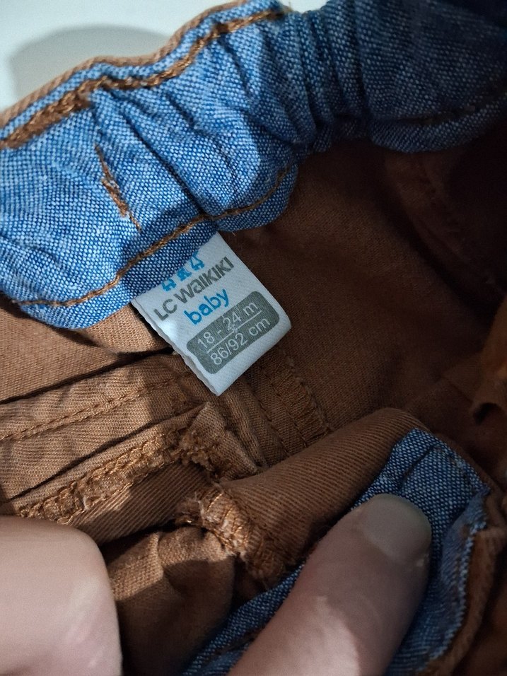 Erkek Çocuk Kahverengi Süet Pantolon - Görsel 3