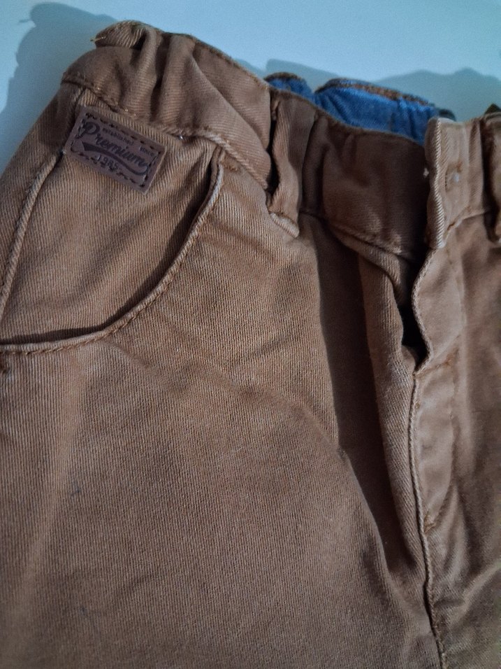 Erkek Çocuk Kahverengi Süet Pantolon - Görsel 2