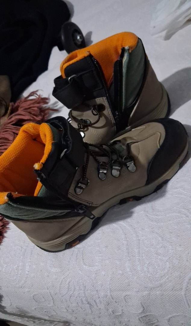 Kahverengi Gri Yılan Desenli Erkek Çocuk Bot - Görsel 4