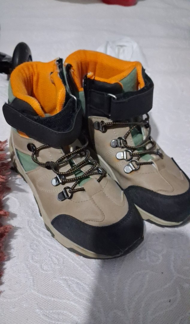 Kahverengi Gri Yılan Desenli Erkek Çocuk Bot - Görsel 2