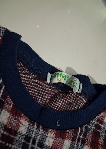 Bordo Ekose Desenli Erkek Sweatshirt - Görsel 4