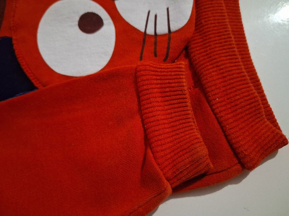 Erkek Çocuk Kırmızı Çizgili Sweatshirt - Görsel 3