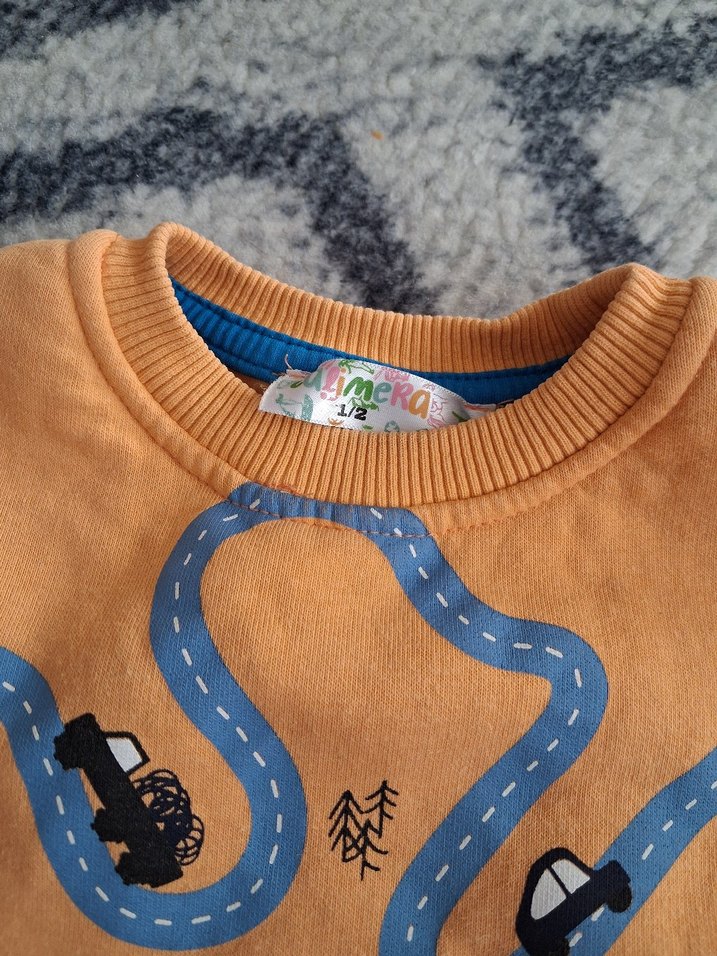 Erkek Çocuk Desenli Kahverengi Sweatshirt - Görsel 3