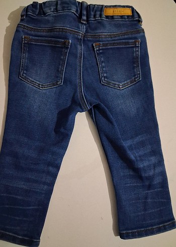 Erkek Çocuk Koyu Mavi Denim Pantolon - Görsel 5