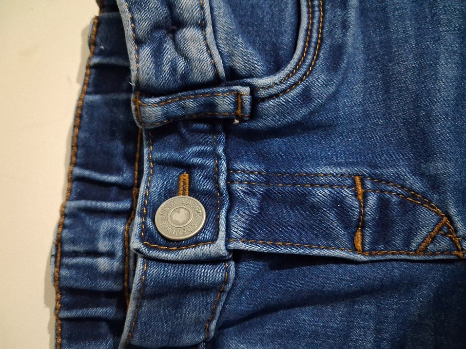 Erkek Çocuk Koyu Mavi Denim Pantolon - Görsel 2