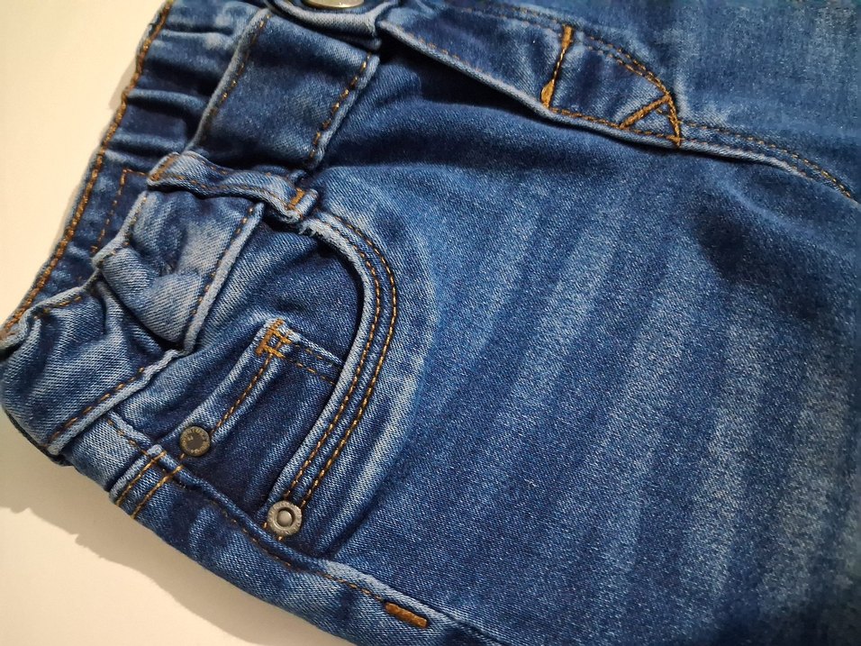 Erkek Çocuk Koyu Mavi Denim Pantolon - Görsel 3