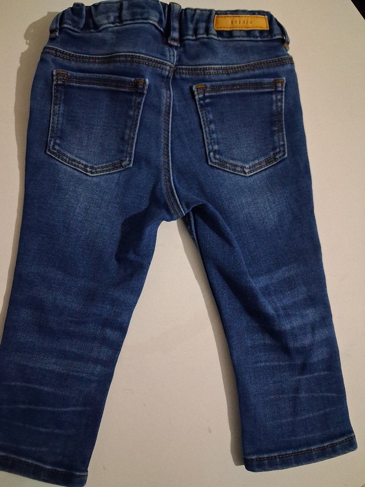 Erkek Çocuk Koyu Mavi Denim Pantolon - Görsel 5