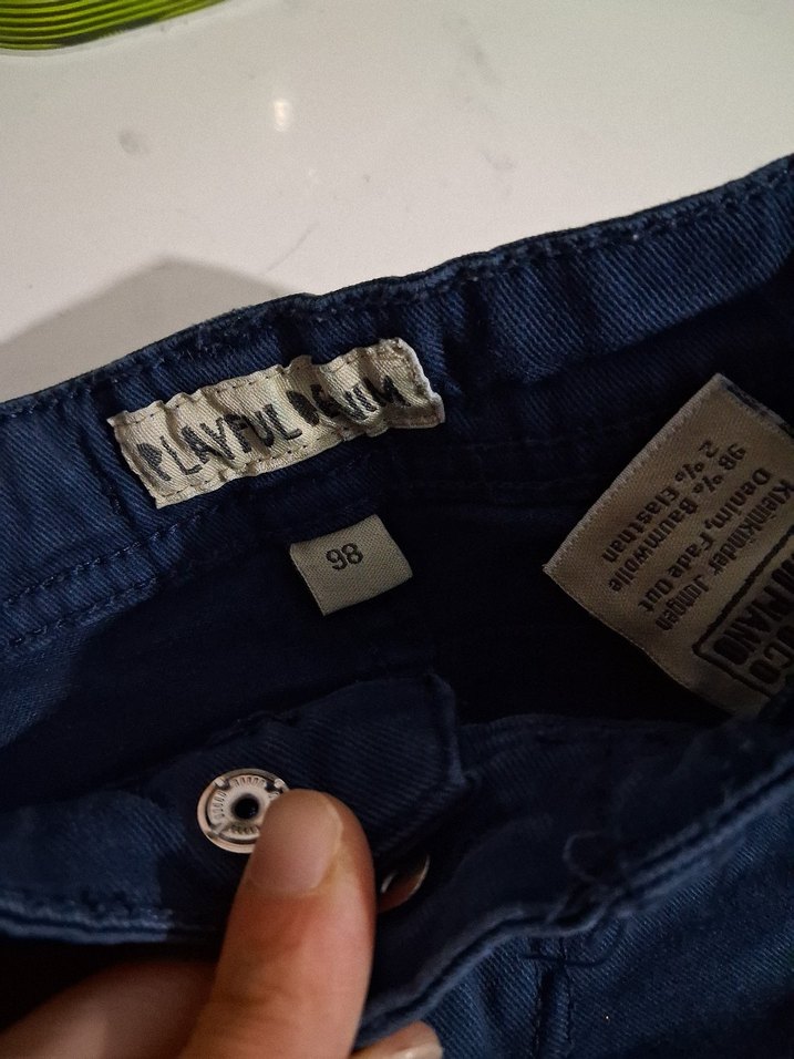 Erkek Çocuk Koyu Mavi Denim Pantolon - Görsel 3