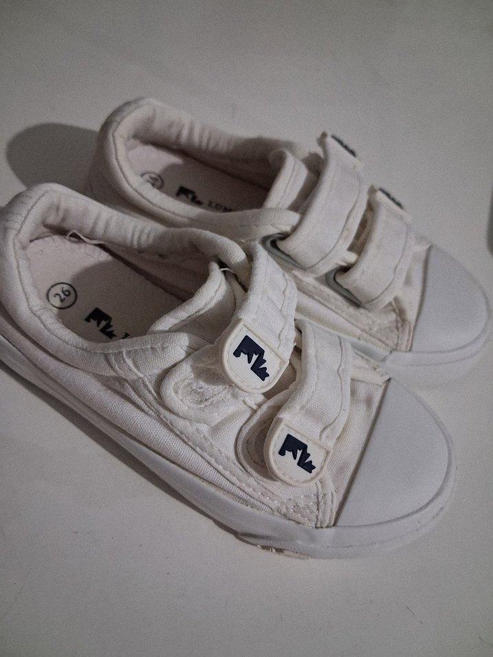 Beyaz Erkek Çocuk Cırt Cırtlı Spor Ayakkabı - Görsel 2