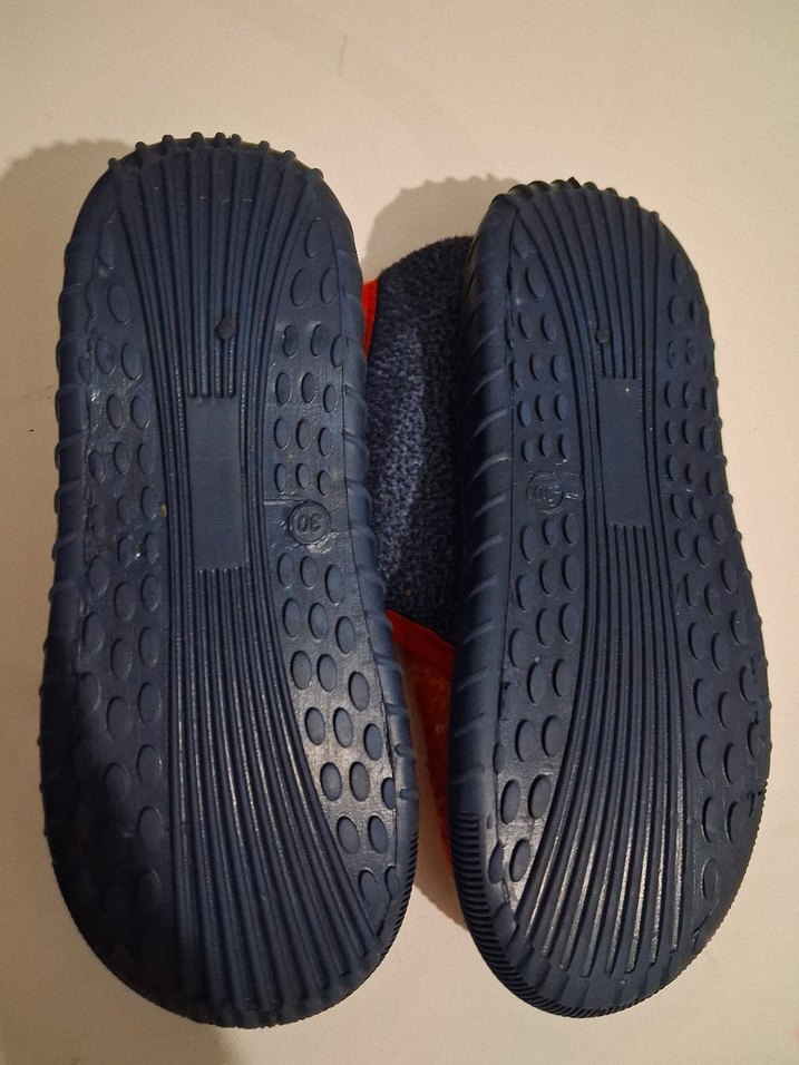 Renkli Erkek Çocuk Ev Terliği Velcro Bağlı - Görsel 4