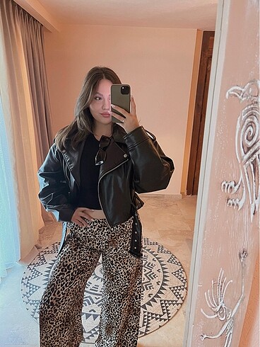 xl Beden siyah Renk zara deri ceket