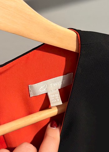 Siyah Drapeli Midi elbise - Görsel 3