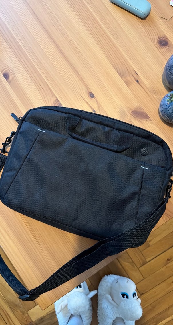 Fermuarlı Siyah Kadın Laptop Çantası - Görsel 3