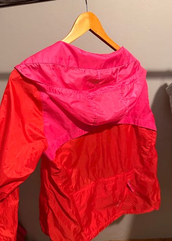 Kadın Kırmızı Spor Fermuarlı Ceket - Görsel 2