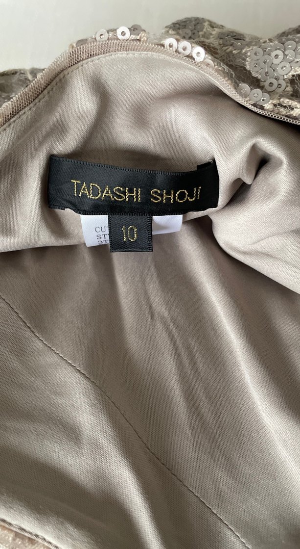 Dantel Detaylı Bej Uzun Abiye Elbise - Görsel 5