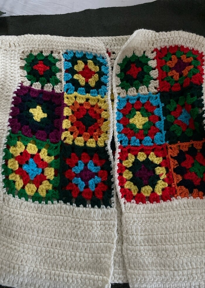 Tığ işi kısa hırka - Görsel 2