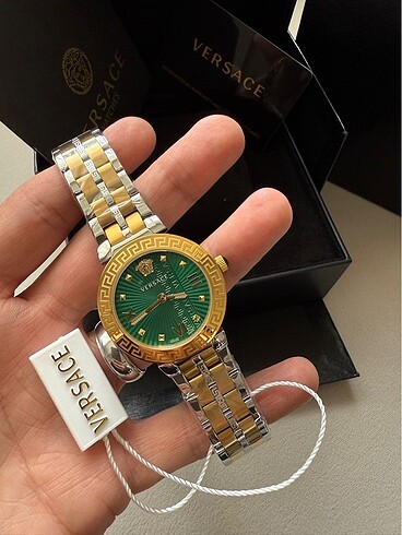 Beden yeşil Renk ORJİNAL VERSACE SWİSS MADE BAYAN KOL SAATİ
