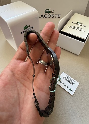  Beden kahverengi Renk ORJİNAL LACOSTE BAYAN KOL SAATİ
