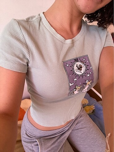 s Beden crop tisort