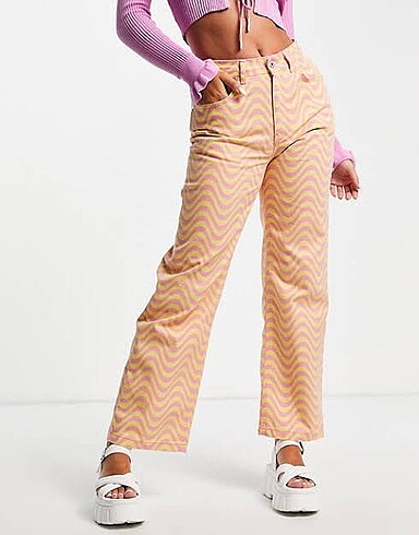 Ragged desenli jean