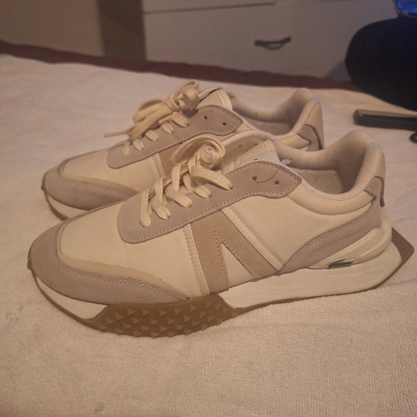 Bej Kadın Spor Ayakkabı Stiletto Topuklu - Görsel 4