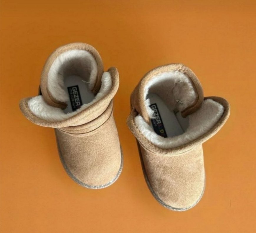 Kız Çocuk Bej Süet Tokalı Bot - Görsel 2