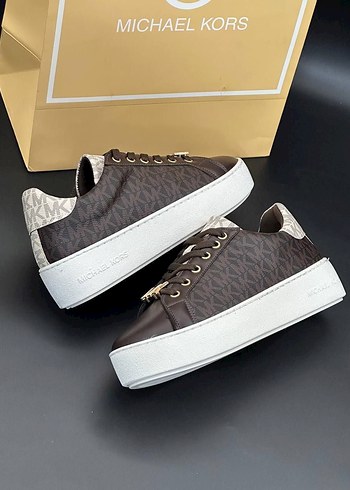 Kahverengi Platform Kadın Spor Ayakkabı - Görsel 3