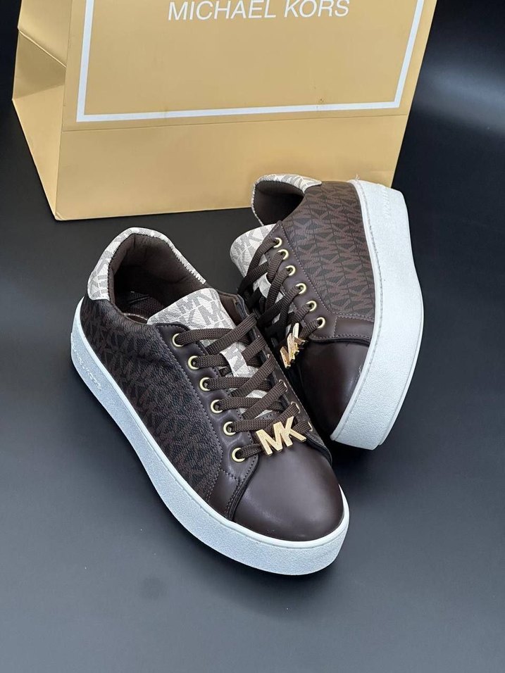 Kahverengi Platform Kadın Spor Ayakkabı - Görsel 4