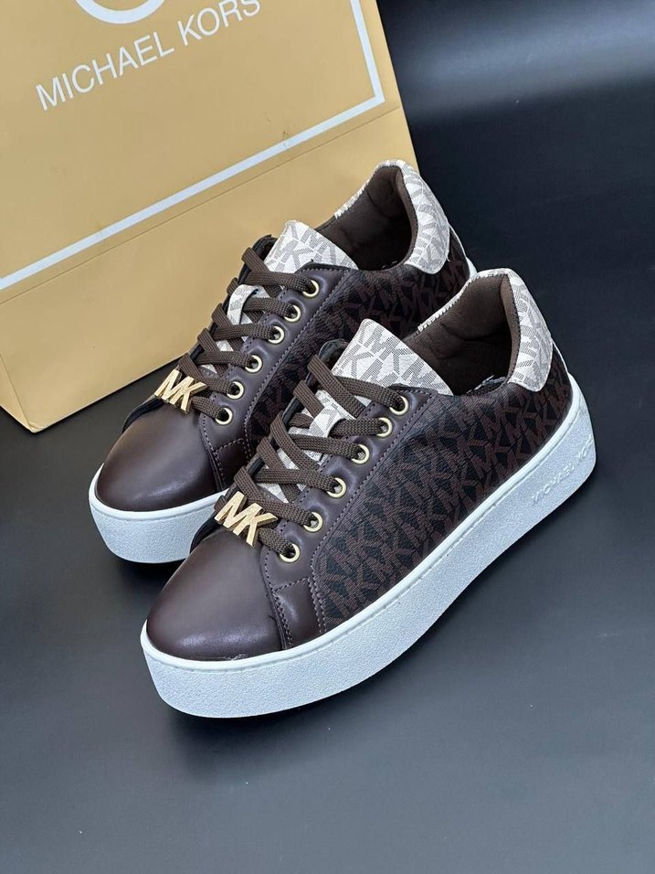 Kahverengi Platform Kadın Spor Ayakkabı - Görsel 2