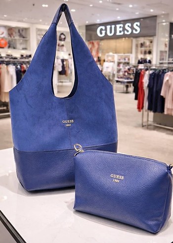 GUESS Kahverengi Deri Kadın Çanta - Görsel 3