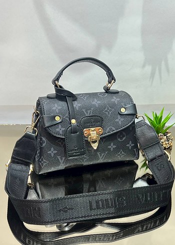 Kahverengi Kareli Deri Kadın Çanta - Görsel 2