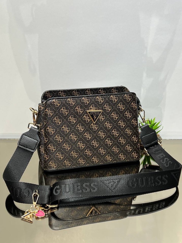 Kahverengi Yılan Desenli Deri Kadın Çanta - Görsel 2