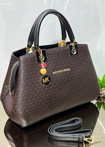 Michael Kors Kahverengi Deri Kadın Çanta - Görsel 8