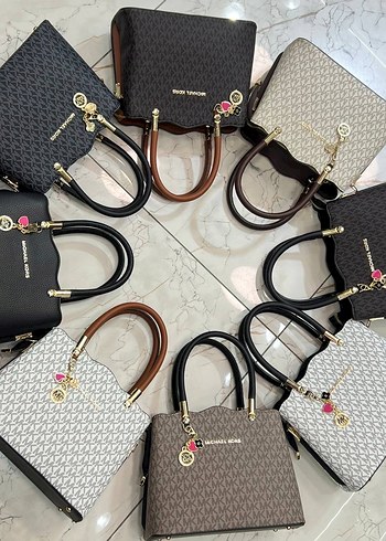 Michael Kors Kahverengi Deri Kadın Çanta - Görsel 9